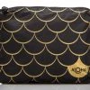 Women's Aloha Small Black Mermaid Pouch In Gold