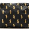 Women's Aloha Small Pineapple Royale Pouch In Gold On Black
