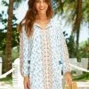 CabanaLife Cabana Life Embroidered Tassel Cover Up