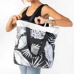 Luggage And Bags Aloha Le Palm Day Tripper White On Black