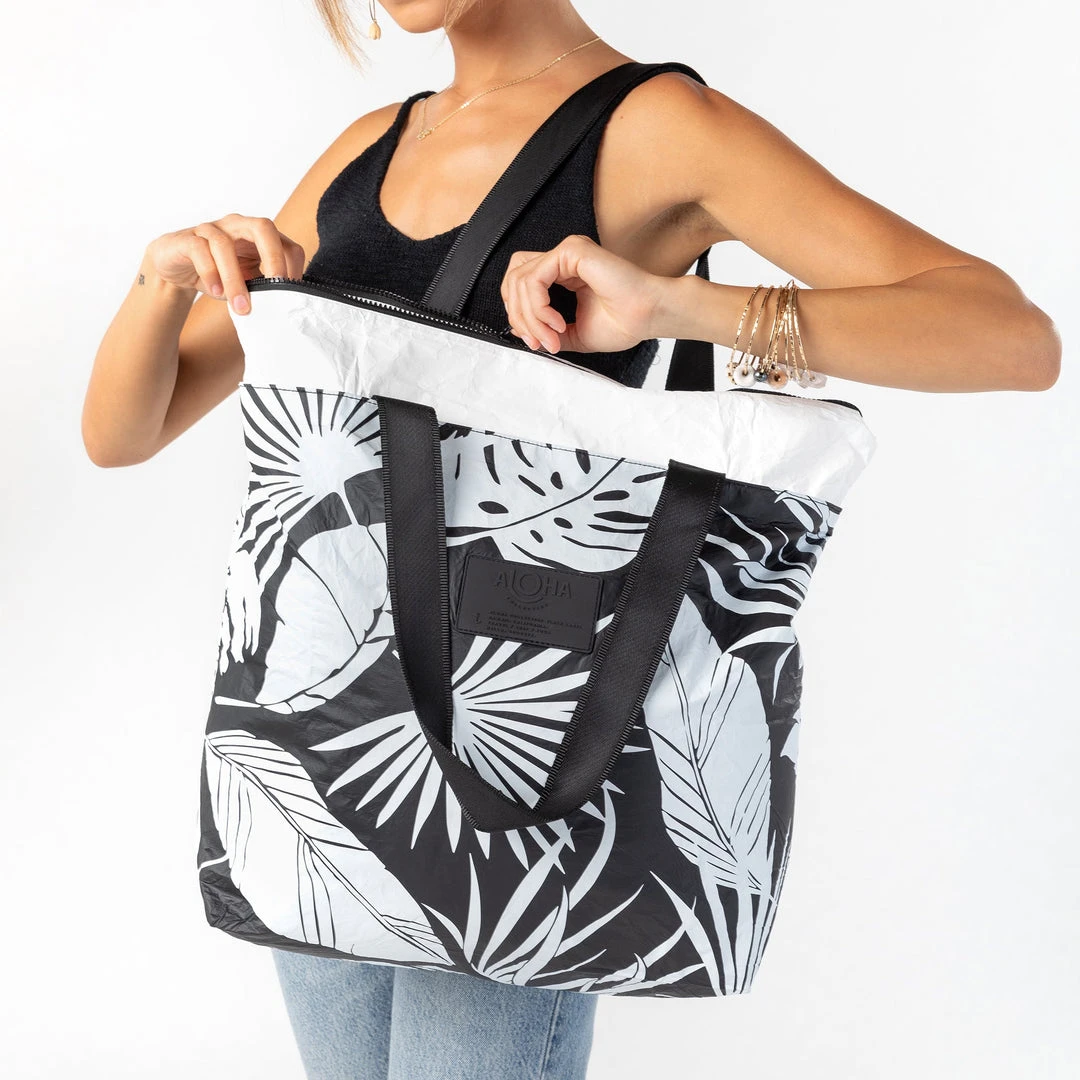 Luggage And Bags Aloha Le Palm Day Tripper White On Black