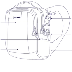 Pacsafe Metrosafe LS100 Anti-Theft Cross Body Bag