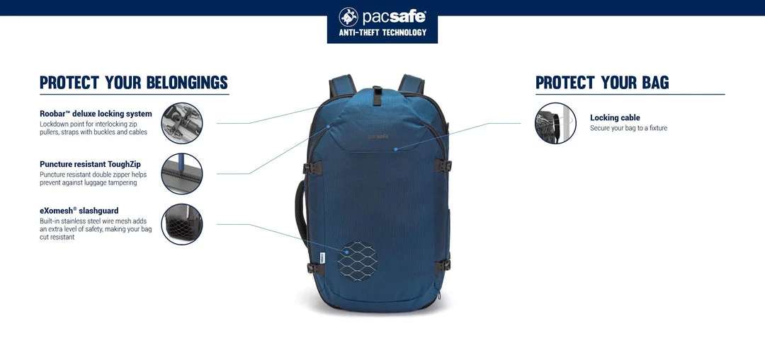 Pacsafe Venturesafe EXP45 ECONYL Carry-on Travel Pack