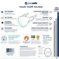 PACSAFE VIRAL OFF MASK Travel Essentials