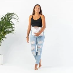 Aloha Mid Day Palms Pouch In Rose/Gold