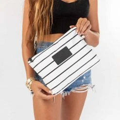 Women's Aloha Mid Pinstripe Pouch