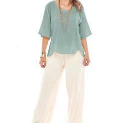 Oh My Gauze! Scallop Blouse
