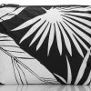 Aloha Small Le Palm Pouch In White On Black Women's