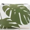 Aloha Small Monstera Pouch In Seaweed Women's