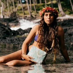 Aloha Small Sea Treasure Pouch In Mint