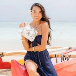 Aloha Small Tiare Ti Pouch In Blush